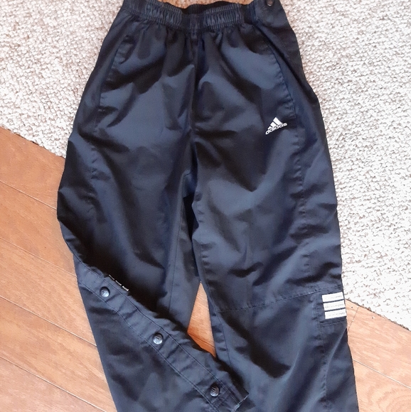 Black Adidas Side Snap Basketball Pants 